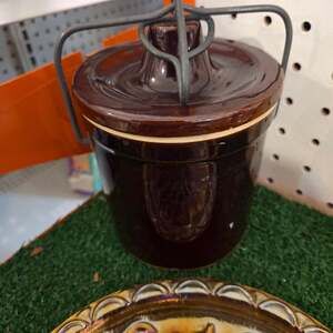 Vintage Stoneware Butter Crock or cheese